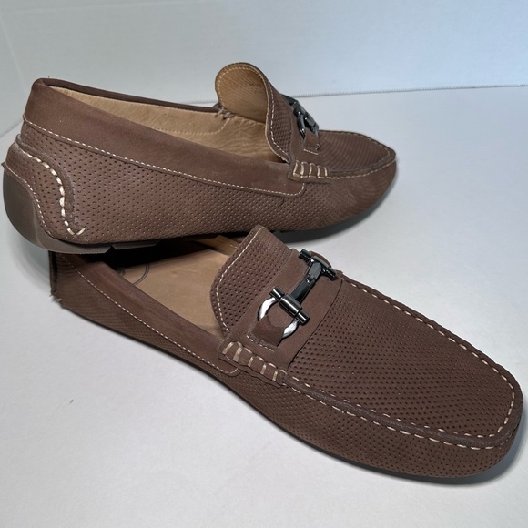 Nordstrom 1901 Perforated Leather Driving Moccasins - Size 10 M - Picture 8 of 9